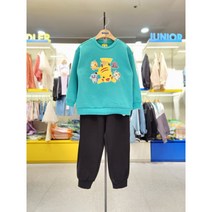 [에스핏 NC엑스코점] 포켓몬스터 캐릭터 모음 오버핏 기모 맨투맨&기모 조거팬츠 상하복 세트 아동 상하세트 포켓몬버디TR52