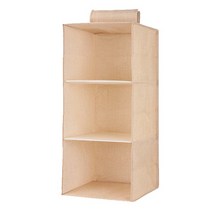 무료배송2022 옷장 걸이 수납 가방 메 자닌 서랍 행거 랙 휴대용, 06 3 layer beige