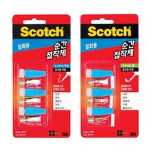 스카치 일회용 순간접착제 0.5gx3개입 순간접착제 초강력접착제 일회용접착제 스카치 3M 가성비 보급형 공구 세트 모음, 젤타입 (847655)