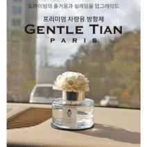 젠틀티안 차량용 디퓨저 100ml 본품 + 꽃스틱 + 논슬립패드 + 패키지박스, 코튼 앤 유칼리툽스, 1세트