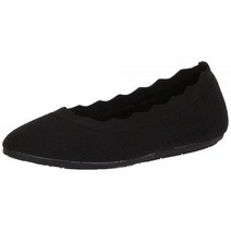 Skechers 여성용 Cleo 2.0러브 스펠 로퍼 플랫 블랙. 7.5