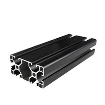 알루미늄 프로파일 부품 4080 알루미늄 프로파일 압출 CNC 3D 프린터 부품 용 유럽 표준 알루마이트 선형, [02] Black