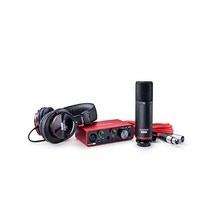 Focusrite Scarlett Solo Studio 3세대 USB 오디오 인터페이스 번들(녹음 작곡 스트리밍 및 팟캐스트용 콘덴서 마이크 및 헤드폰 포함), 솔로 스튜디오(솔로 인터페이스 + 마이크 + 헤드폰)_