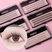 핑클리 셀프 속눈썹연장 가닥속눈썹 A형 V형 언더 부분 아이래쉬, 11mm, 1개
