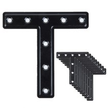 연결철물 평철T자100x100x20mm 흑도장10개세트