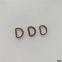 [세아퀼트] 가방 D링 디링 10mm (내경) (1개당), 골드