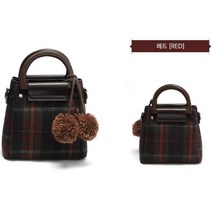 회사원 겨울용 체크패턴 휴대폰가방 여중생크로스가방 스마트폰가방 10대여성크로스백