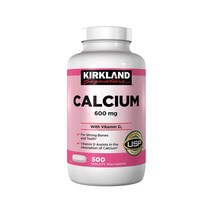 커클랜드 칼슘 600mg 비타민D3 타블렛 500정, 1개, 기본