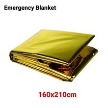 휴대용 열 비상 침낭 방수 따뜻한 야외 캠핑 하이킹 생존 응급 처치 키트 담요, 2_Emergency Blanket
