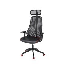 이케아 MATCHSPEL 맛크스펠 블랙 게이밍 의자 (DIY조립제품), 봄스타드 블랙