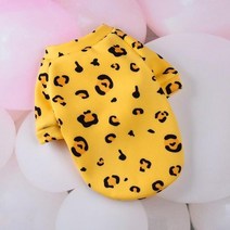 강아지 옷 나시 원피스 패딩 가을 티셔츠 겨울 조끼 후리스 신발 귀여운 작은 개 부드러운면 치와와 yorkies 애완 동물 고양이 후드 개 재킷 코트 중소형 개, m, 표범