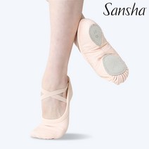 39E 산샤 수입 성인 무용 연습 천 발레 슈즈, 39E pink 6M(230mm)
