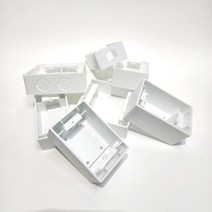 PVC 노출 스위치 콘센트 박스 1개용 2개용 일신 진흥 제일 위너스 나노 아남 상도 대성 호환용, PVC 노출 콘센트박스 1개용, 54×75×120