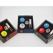 볼빅 마블 어벤져스 2구 볼마커 그린보수기 골프공 세트 홀인원 기념품 선물 인쇄 포장, 마블 헐크