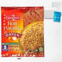 월드푸드 인도 전통빵 브런치 로티 파라타 어니언 Roti Paratha, 4개, 325g