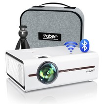 빔프로젝터 스마트빔 회의 캠핑 가정 이동식tv 레이저빔 yaber v5 mini 5g wifi 블루투스 1080p 풀 HD 4k for home with 동기화, v5-흰색, 나는 플러그