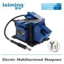 전기 다기능 샤프너 스테인레스 스틸 연마기 가장자리 끌 가위 칼날 드릴 갈기 샌딩 도구