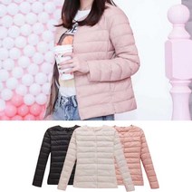 데일리 점퍼 겨울 긴팔 오리털 패션 스타일 경량 패딩 여성 패셔니 얇은 여행 가을코디 직장인