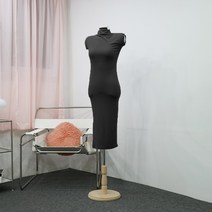 주시드 슬림핏 스판 트임 H라인 반목폴라 나시 롱원피스 3color