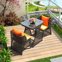 4인 야외 테이블 원형 사각 라탄테이블 카페용 정원용 식당용 야외테라스 베란다 원목 철제 스테인레스 목제 대나무 사이드테이블 라탄의자, B- 스켈레톤 모르핀