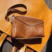 비오공방 손지갑 가죽가방 만들기 DIY 공예 취미 키트, 다크브라운