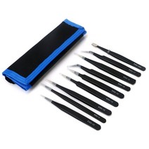 전문가용 정밀 핀셋 세트 9종, ESD-34A, 1개