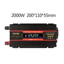 변압기 인버터자동차 인버터 12 V 220 전원 500W/1500W/2000W 변환기 2 USB EU 소켓 Webasto 볼트 반전 v, [02] 2000W 12V, [01] EU, 02 2000W 12V_01 EU