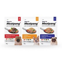 강아지 화식 습식 자연식사료 미트팡 - 3가지 맛, 닭&메추리 (3개)