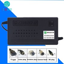 인산철 배터리 시동 충전기 48V ebike 리튬 이온 리포 Lifepo4 철 인산염 1.8A 2A 3A 4A 5A 13S 14S 15S 16S 폴리머 전기 자전거 충전, [07] Lifepo4 58.4V 2A, [01] T type plug, 01 T type plug