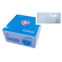 국산 에코인부직포 마스크 화이트 50P (위생개별포장)
