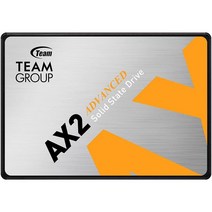 TEAMGROUP 팀그룹 AX2 2TB 3D NAND TLC 2.5인치 SATA III 내장형 SSD(최대 550MB/s의 읽기 속도)