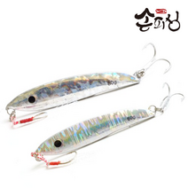 손피싱 뉴 메탈 지그/삼치 갈치 고등어 지깅 루어 낚시, 30g, 3-레드(1개입)