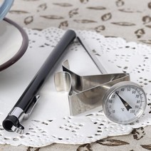 KO 키친쿡 만년필 중심온도계 ~ 아날로그 탐침 TC - 100 클립 소이캔들온도계, 만년필 중심온도계 (클립포함-CHO)