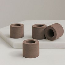 올데이랩 EVA 체어슈즈 다크브라운 층간소음방지 의자다리커버, 미니, 8P