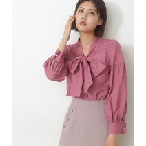 JILL by JILLSTUART 셔츠 블라우스 ◇ 진주 버튼 시슈 보우 타이 2