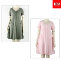 티지오 PK 셔링 포켓 반팔 원피스