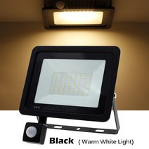 정원등 벽등 전원주택 조명220 v led 투광 바다무드등 빙글빔 선셋조명 은하수 달 pir 모션 센서 반사판 le, 02 Type1 Warm Light_05 100W