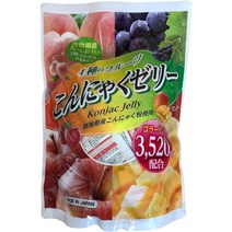 곤약 일본 대용량 젤리 과일 4종 1280g 64개입, 1개, 수량