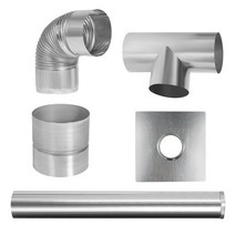 난로 연통 110mm일자연통 엘보연통 티연통 창문막이, 110mm 엘보연통