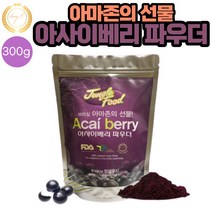 신선한 브라질 아사이베리 분말 파우더 300g 1봉 추천 맛있는 레시피 차 TEA 샐러드 요거트 과일주스 아이스크림 스무디 음료 주스 요리시 첨가, 1개