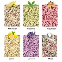 Flushable 고양이 쓰레기 신속하게 두부 모든 자연 친환경 먼지 무료 무취 제어, Lemon