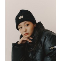 내셔널지오그래픽 N224AHA520 미들 니트 비니 모자 블랙