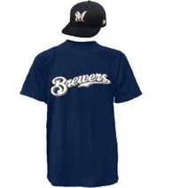 Milwaukee Brewers 캡 amp Youth XL Jersey MLB Licensed 복제 콤보 세트