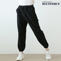 블루포스 남여공용 싸이엇 후리스 조거팬츠 베이직핏 무지 밴딩 추리닝 바지 커플룩 홈웨어 트레이닝 단체복