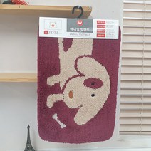 el601 W 애니멀 발매트(강아지)소 38x58 매트/발매트/바닥매트/욕실발매트/러그