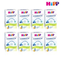 힙 분유 바이오 콤비오틱 PRE 단계 600g 8통세트(Set), 힙 분유 바이오 콤비오틱 1단계 600g 8통세트, 힙 분유 바이오 콤비오틱 1단계 600g 8통세트