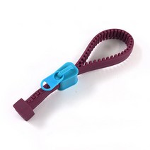 다용도 실리콘 지퍼 오프너 사이즈조절 만능 뚜껑따개, 1개