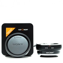 K&F EOS-NEX 렌즈어댑터 - 캐논 EF 렌즈 >> 소니 E 바디 - 뒤캡포함 - Canon EF lens to Sony E mount adapter   rear cap