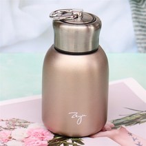 플라스크 휴대용 술병 280ml 보온병 물병 스테인레스 스틸 머그 보온 컵 열 물병 차 텀블러 진공, 로즈 골드