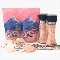 황금소금 히말라야 핑크솔트 골라담기, 굵은소금 1kg + 그라인더